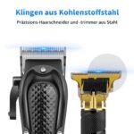 HIENA PRO Profi Haarschneidemaschine Set – 3in1 Bartrimmer & Folienrasierer mit USB-Akku – Bild 3