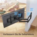 MOUNTUP 962mm Langarm TV-Wandhalterung 42-75 Zoll – Schwenkbar & Neigbar bis 45kg – Bild 2
