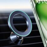 VICSEED Vollmetall MagSafe Autohalterung – Lüftungsmontage mit 26x N55 Magneten für iPhone & Samsung