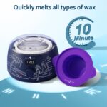 AURAFINE Digital Waxing Set – Professionelle Haarentfernung zu Hause mit Wachsheizer & Kammille-Perlen – Bild 5