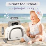 COOSEYA Faltbare Baby-Badewanne 0-18 Monate mit Polster – Sichere Babywanne Grau – Bild 2