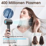 HZD Ionen Haartrockner mit 400 Mio. Plasma – Schnelles Trocknen & Haarschutz – Bild 3