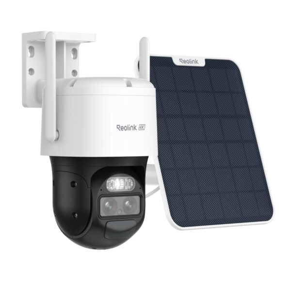 Reolink 4K PTZ Überwachungskamera mit Dual Lens & Auto-Tracking – Solar WLAN Kamera für Aussen