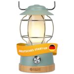 NATURBUMMLER Campinglampe aufladbar – 5200 mAh mit 200h Licht & Powerbank-Funktion