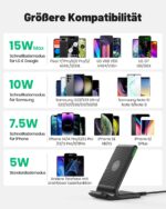 INIU Wireless Charger 2er Set mit 15W Schnellladung – Kabellose Ladestation für iPhone & Samsung – Bild 12