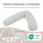 Theraline Dodo Pillow Premium 180 cm – Stillkissen & Schwangerschaftskissen mit Baumwollbezug – Bild 4