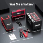 GOOLOO GP2000 Auto Starthilfe 2000A mit USB-Powerbank – Zuverlässiger Batterie-Booster für 12V Fahrzeuge – Bild 9