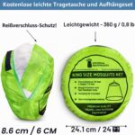 Moskitonetz 10,5 x 2,3 m mit Klebehaken – Vollständig geschlossener Mückenschutz für Reisen & Zuhause – Bild 8