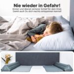 CHILDOO Aufblasbarer Rausfallschutz 200 cm – Sicherer Bettschutz für Kinder & Babys – Bild 7