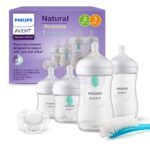 Philips Avent Natural Response Geschenkset – 4 Babyflaschen mit AirFree Ventil für 0–12 Monate