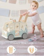 ROBUD Lauflernwagen Holz – Multifunktionales Aktivitätszentrum für Babys ab 10 Monaten – Bild 4