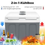 UISEBRT 48L Thermo-Elektrische Kühlbox mit Rollen – 12V/220V für Auto, Boot & Camping – Bild 4