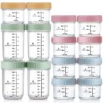 ACEPRUT 14er Set Glas-Behälter für Babynahrung – BPA-frei & auslaufsicher