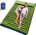 Myxslop 2-Personen Camping Isomatte 12cm – Luftmatratze mit Fußpumpe & Kissen für Outdoor
