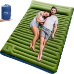 Myxslop 2-Personen Camping Isomatte 12cm – Luftmatratze mit Fußpumpe & Kissen für Outdoor