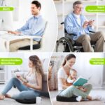 AUVON Orthopädisches Sitzkissen Rund mit Doppel-U-Aussparung – Entlastet Steissbeinnachhaltig – Bild 8