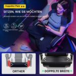 GTPLAYER Gaming Stuhl 150 kg – Ergonomischer Schreibtischstuhl mit Taschenfedern & Stoffoberfläche – Bild 10