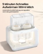 GROWNSY 9-in-1 Flaschenwärmer mit Sterilisator – Doppel-Flaschenkapazität für schnelles Erwärmen – Bild 2
