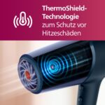 Philips Haartrockner 5000 Series mit ThermoShield & Ionisierung, 2.300 W – Schnelles Trocknen & Haarschutz, BHD510/20 – Bild 2