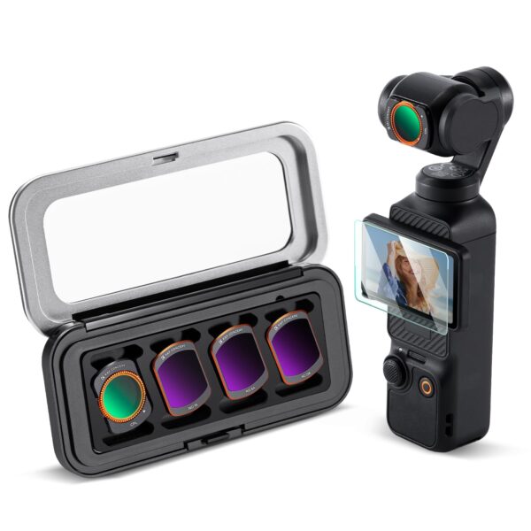 K&F CONCEPT FD161 ND Filter Set für DJI Osmo Pocket 3/4 – Magnetisches 4er Set