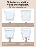 DREO 400cm Fensterdichtung für Klimaanlage – Sichere Abdichtung ohne Bohren – Bild 6