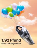 Portutif Kabelloser Handstaubsauger 70W – 30 Min Laufzeit für Auto & Tierhaare – Bild 8
