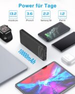 AsperX Power Bank 10000mAh 2er-Set – Externes Ladegerät mit USB-C für iPhone & iPad – Bild 3