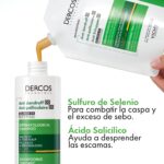 Vichy Dercos Anti-Schuppen Shampoo 390 ml – Dermatologische Pflege für trockene Kopfhaut – Bild 2