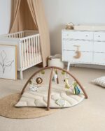 Blissful Diary Spielbogen Baby 135×94 cm – Blattförmige Activity Decke mit 6 Spielzeugen – Bild 7