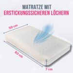 GOYSILA Babymatratze 83x50 cm – Atmungsaktiv & Anti-Erstickung für Beistellbetten – Bild 2