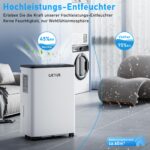 OKYUK Luftentfeuchter 12L mit digitaler Anzeige – 32dB leise Entfeuchtung für 30m² – Bild 4
