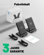 INIU Wireless Charger 2er Set mit 15W Schnellladung – Kabellose Ladestation für iPhone & Samsung – Bild 8
