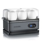Arendo Sixcook Edelstahl-Eierkocher mit Warmhaltefunktion – bis 6 Eier