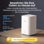 aosu 4K 8MP Solarkamera mit aosuBase 2.0 – 360° PTZ & Farbnahtsicht, 2er Kit, kein Abo – Bild 3