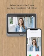 EZVIZ CP4 WLAN Türklingel mit 166° Weitwinkel, 2MP & 4,3" Display – Smarte Türspionkamera mit AI-Personenerkennung – Bild 2