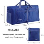 ehsbuy 60L Reisetasche Faltbar mit Schuhfach – Wasserdichte Sporttasche für Herren & Damen – Bild 2