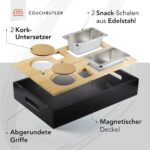 NewHabitat Couchbar Snackbox aus Bambus – Personalisierbar mit Gravur & Geschenkbox – Bild 5