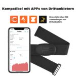 CooSpo H6M Herzfrequenzmesser Brustgurt – Bluetooth & ANT+ für Sport-Apps & Uhren – Bild 3