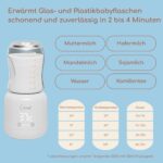 lämmy Flaschenwärmer – Akkubetriebener Babyflaschenwärmer mit 4 Temperaturstufen für unterwegs – Bild 4