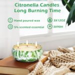 3er Set Citronella Kerzen XXL mit Sojawachs – 280 Stunden Brenndauer für Garten & Terrasse – Bild 5