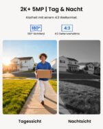Reolink 5MP Video-Türklingel PoE mit Chime – 180° Ultraweitwinkel für sichere Eingänge – Bild 2