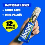 ahead Protein Riegel Cookies & Cream 14x 45g – High-Protein Snack Low Carb – Bild 6