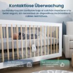 Babysense 7 Atembewegungsmonitor – Kontaktlose Überwachung mit 2 Sensormatten – Bild 2