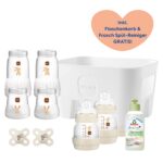 MAM Easy Start Anti-Colic Set – Babyflasche mit Schnuller & Flaschenkorb für Neugeborene – Bild 2