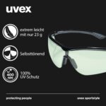 Uvex sportstyle variomatic Bügelbrille – Selbsttönende Scheibe mit UV400-Schutz – Bild 2