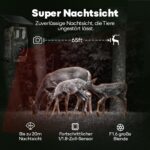 MAXDONE Wildkamera 4K 64MP mit Solarpanel & App-Steuerung – Nachtsicht bis 20m für Wildbeobachtung – Bild 4