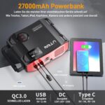 UTRAI 27000mAh Starthilfe Powerbank 7000A mit Kompressor – Jump Starter für Pkw & Lkw – Bild 5