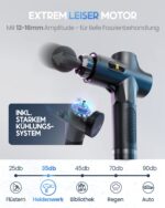 HELDENWERK Massagepistole mit 7 Köpfen & 30 Geschwindigkeiten – Tiefenmassage mit Wärmefunktion – Bild 7