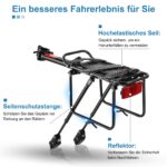 Toptrek Gepäckträger 24-29 Zoll – Aluminiumlegierung mit 100 kg Tragfähigkeit für MTB – Bild 5