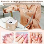 Kredioo Nagelfräser 35000 U/Min mit LED-Display – Professionelles Maniküre & Pediküre Set – Bild 3